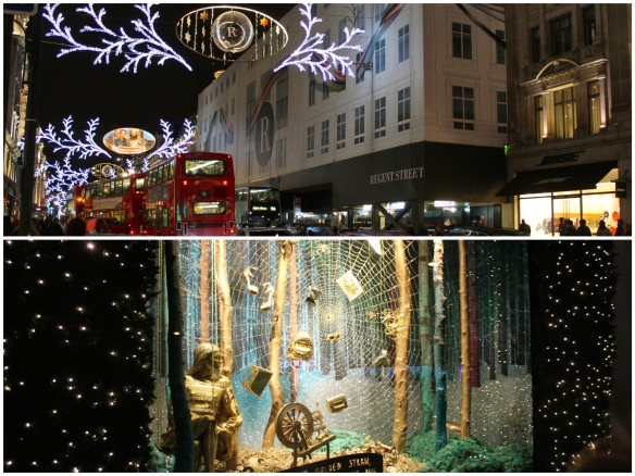 Christmas Displays London Collage